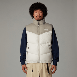 The North Face Men's Saikuru Gilet White Dune-clay Grey 