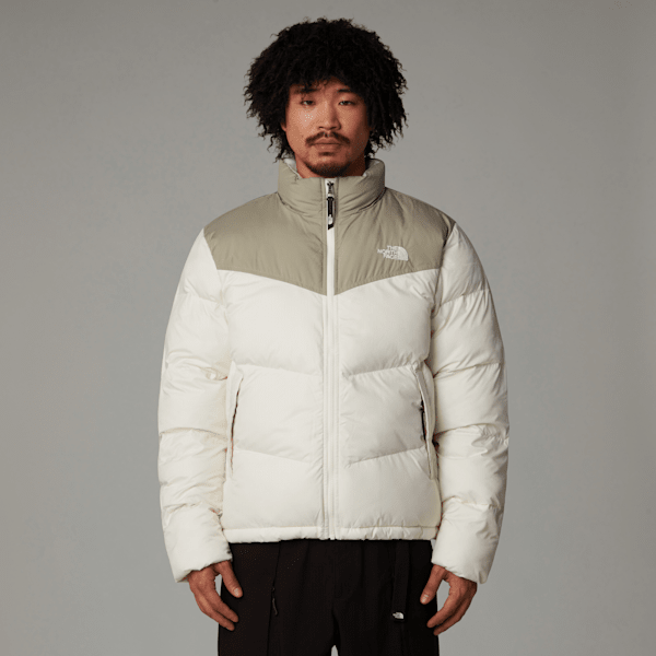 The North Face Men's Saikuru Jacket White Dune-clay Grey