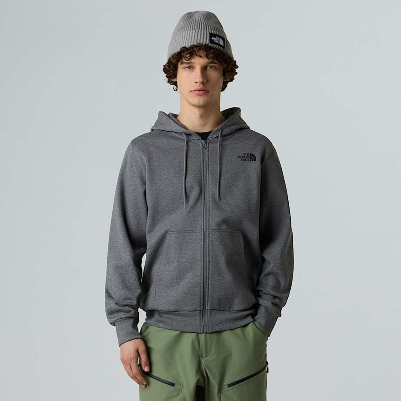 The North Face Simple Dome Full-zip Hoodie Tnf Medium Grey Heather male