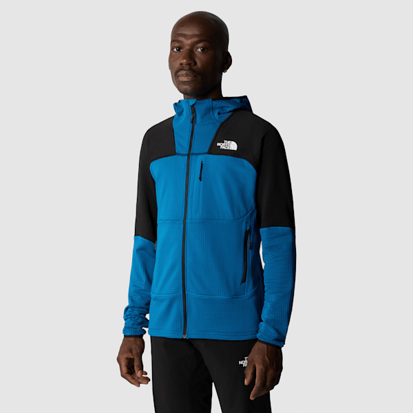 The North Face Men’s Stormgap Power Grid™ Hooded Jacket Adriatic Blue-adriatic Blue-tnf Black 