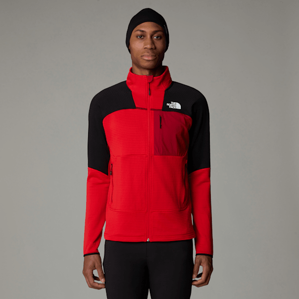 The North Face Men’s Stormgap Power Grid™ Jacket High Risk Red-tnf Black-garnet Red 