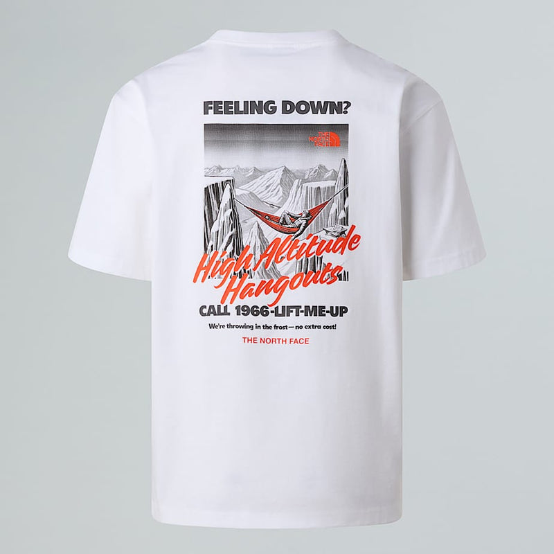 The North Face Tnf Adventure Relaxed T-shirt White Dune-mandarin Red