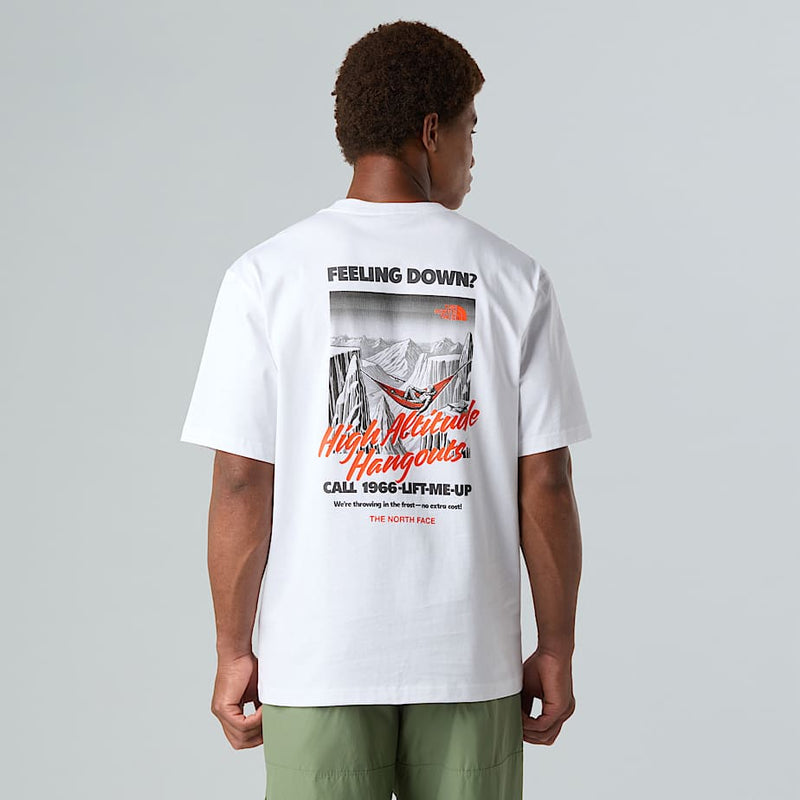 The North Face Tnf Adventure Relaxed T-shirt White Dune-mandarin Red male