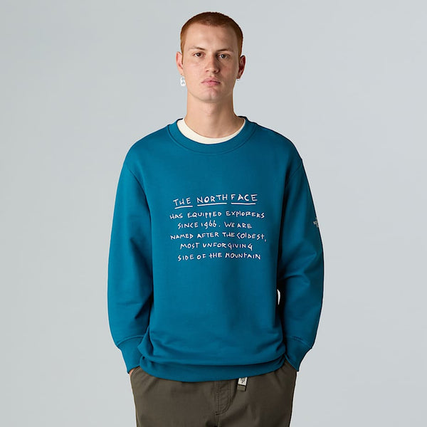 The North Face Tnf Origin Relaxed Sweatshirt Mineral Ink-white Dune male