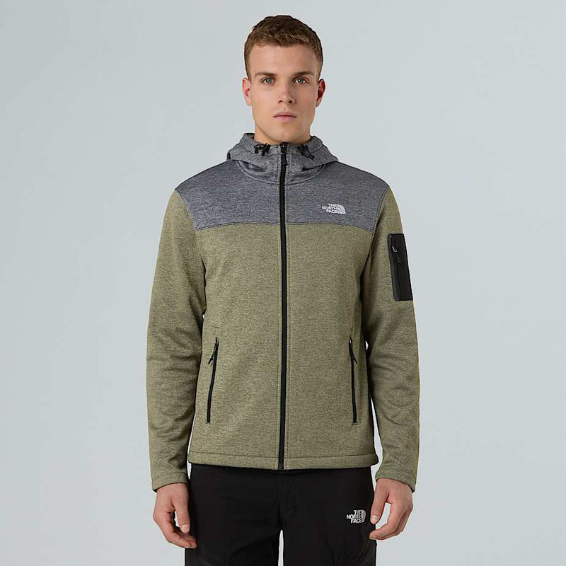 The North Face Tech Emilio Fleece Jacket Tnf Black Heather forest Olive Light Hea