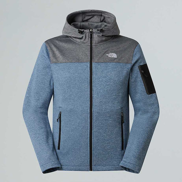 The North Face Tech Emilio Fleece Jacket Tnf Black Heather-shady Blue Light Heather male