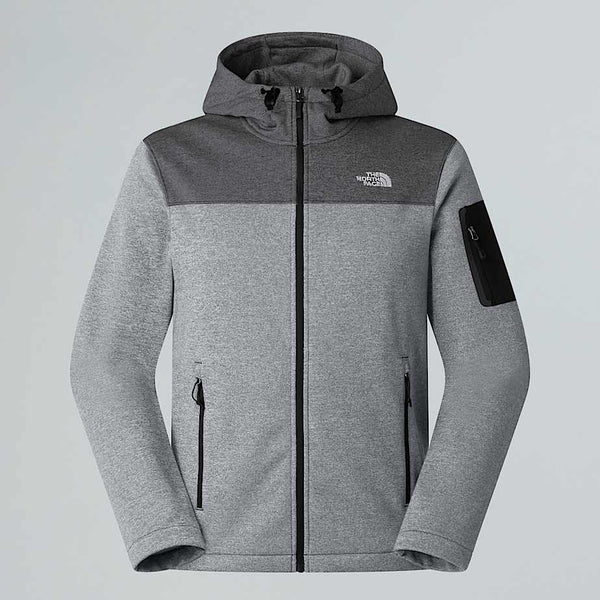 The North Face Tech Emilio Fleece Jacket Tnf Black Heather-mid Grey Light Heather male