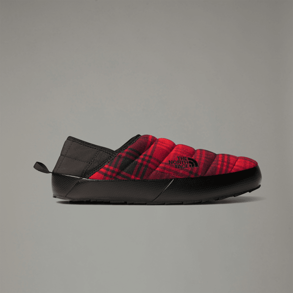 The North Face Men’s Thermoball™ V Traction Novelty Mules Tnf Red Yarn Dye Plaid-tnf Black  12