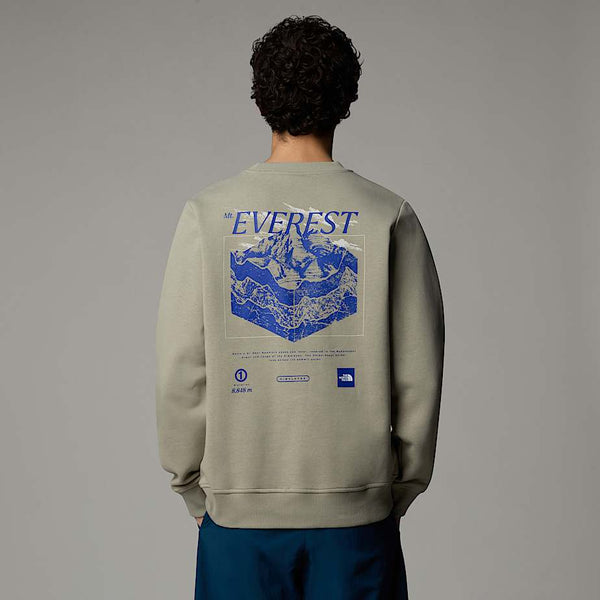 The North Face Topographic Sweatshirt Clay Grey male