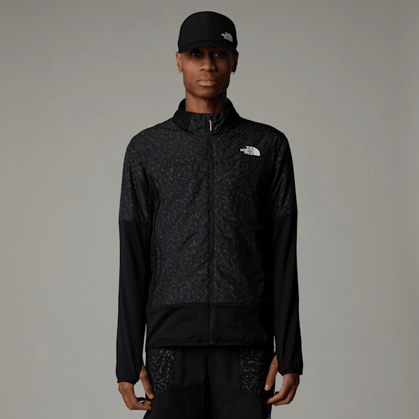 The North Face Men's Winter Warm Pro Full-zip Jacket Tnf Black-tnf Black Trail Reflective Print