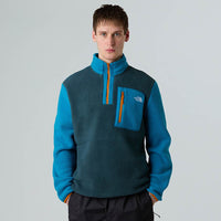 The North Face ’s Yumiori 1/4 Zip Fleece Jacket Deep Cypress dusk Blue agate Orange