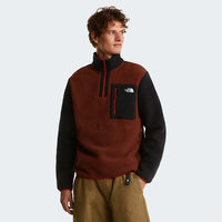 The North Face ’s Yumiori 1/4 Zip Fleece Jacket Ember Soil tnf Black iron Clay