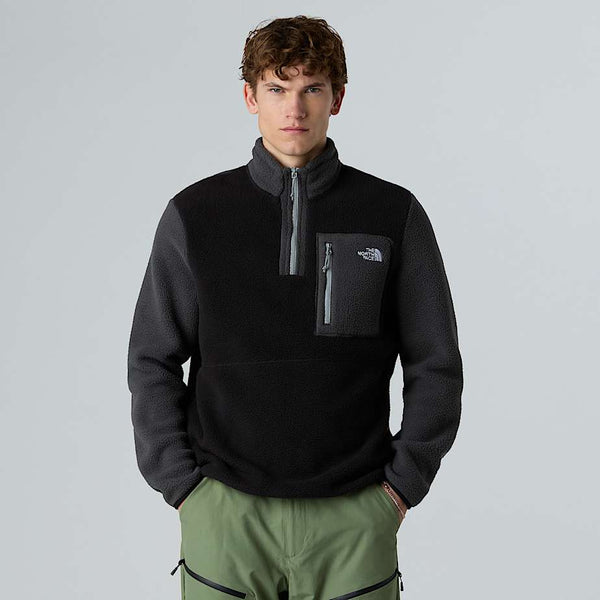 The North Face Yumiori 1/4 Zip Fleece Jacket Tnf Black-asphalt Grey-monument Grey male