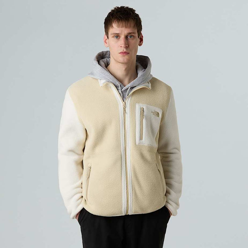 The North Face ’s Yumiori Full zip Fleece Jacket Gravel white Dune