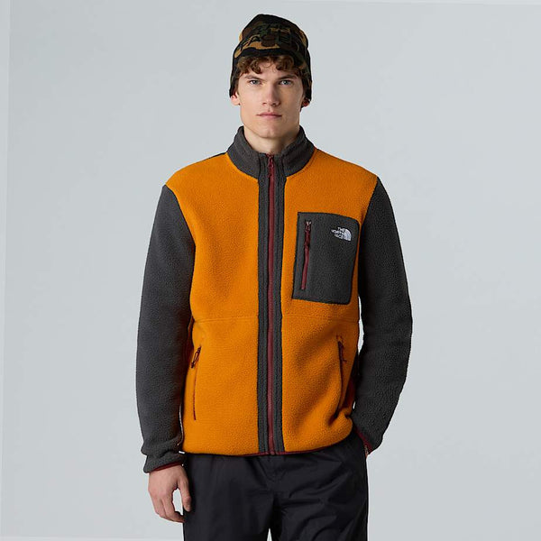 The North Face Yumiori Full-zip Fleece Jacket Agate Orange-asphalt Grey-sumac male
