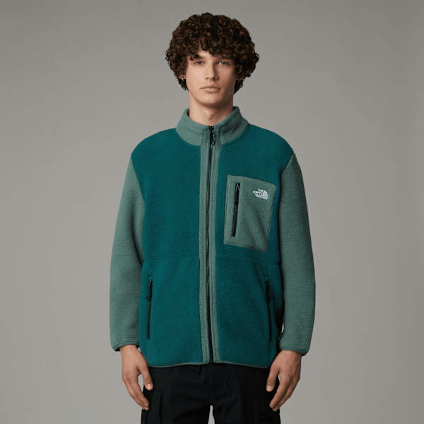 The North Face Men’s Yumiori Full-zip Fleece Jacket Deep Nori-duck Green-tnf Black