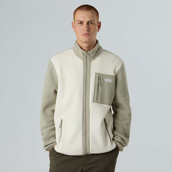 The North Face Yumiori Full-zip Fleece Jacket White Dune-clay Grey-clay Grey male