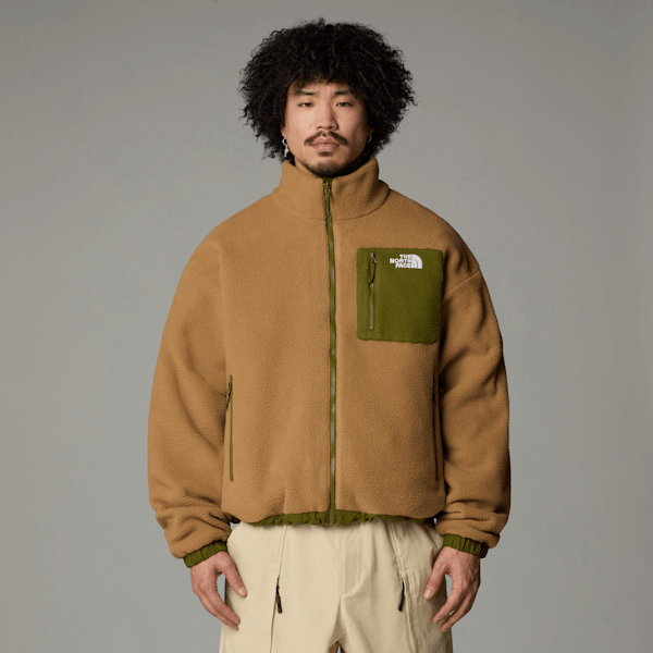 The North Face Men's Yumiori Reversible Fleece Jacket Forest Olive-utility Brown | LYBSTORE