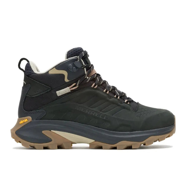 Merrell Moab Speed 2 Leather Mid Waterproof Black | LYBSTORE