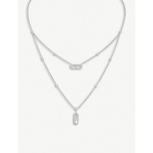 Messika Move 18ct white-gold and diamond necklace