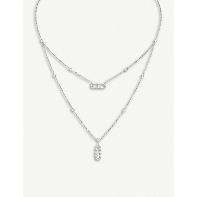 Messika Move 18ct white-gold and diamond necklace