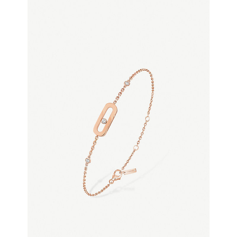 Messika Move Uno 18ct pink-gold and diamond bracelet