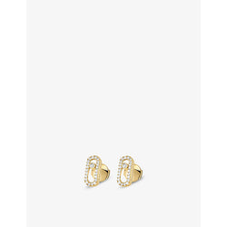 Messika Move Uno 18ct yellow-gold and diamond-set stud earrings