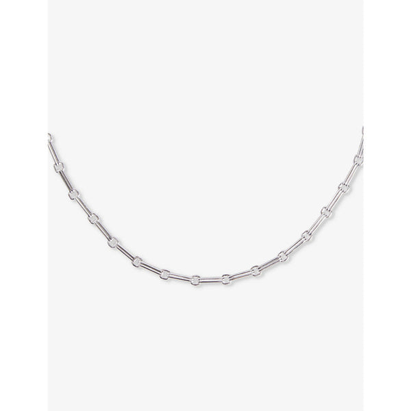 Mens Miansai Jax rhodium-plated sterling-silver necklace