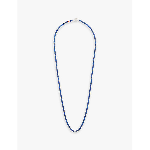 Miansai Zane sterling-silver and lapis beaded necklace | LYBSTORE