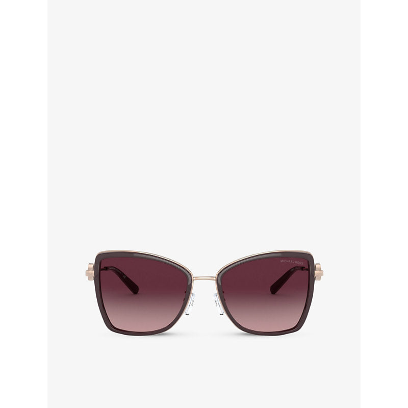 Michael Kors MK1067B 55 Corsica square-frame metal sunglasses | LYBSTORE