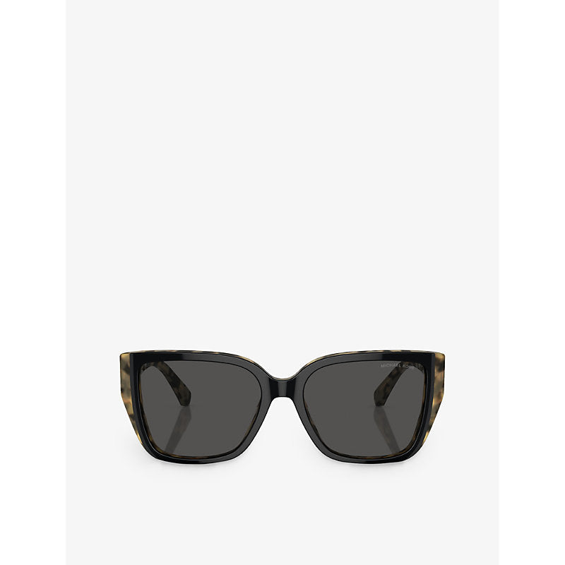 Michael Kors MK2199 Acadia cat-eye tortoiseshell acetate sunglasses | LYBSTORE