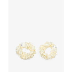 Minimalista The Hair Cloud medium silk scrunchies set of two