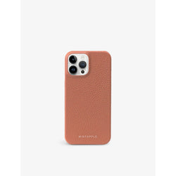 Mintapple Brand-print leather iPhone 15 Pro Max case