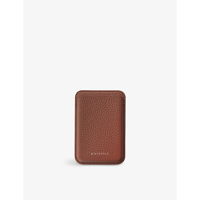 Mintapple Logo-embossed MagSafe leather wallet | LYBSTORE