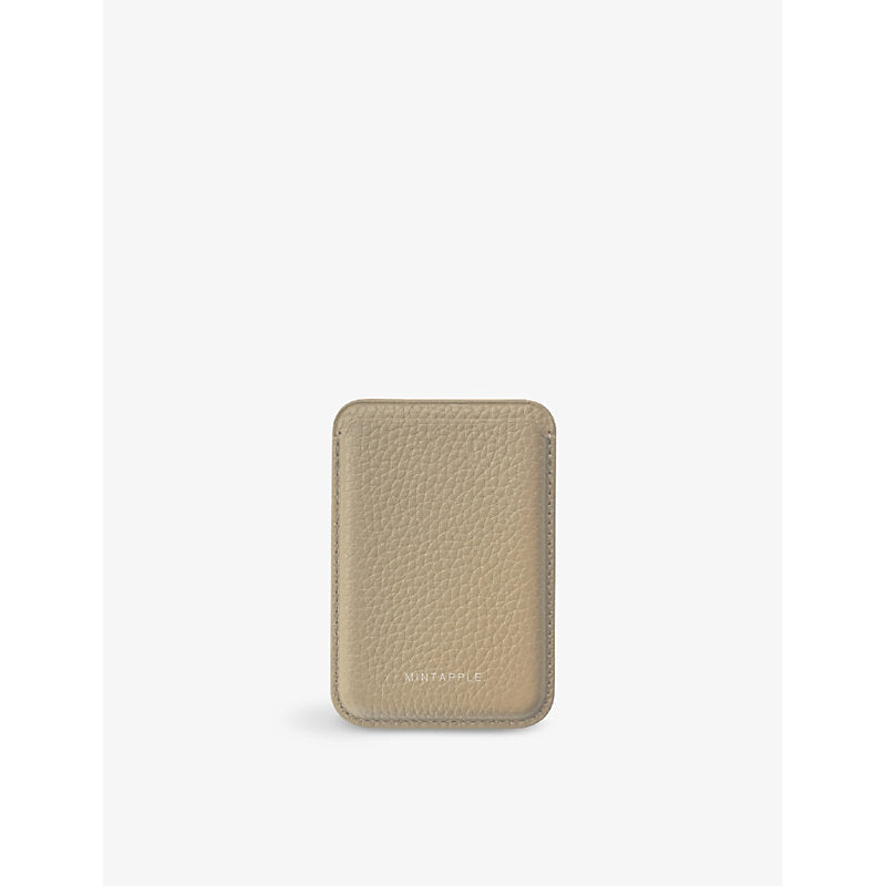 Mintapple Logo-embossed MagSafe leather wallet | LYBSTORE