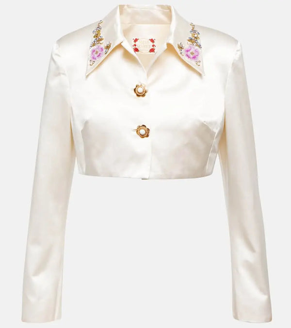 Miss Sohee Bridal embellished silk jacket and top set | LYBSTORE