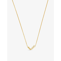 Womens Missoma Articulated 18ct recycled yellow gold-plated vermeil recycled sterling-silver and cubic zirconia pendant necklace