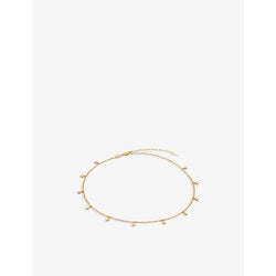 Womens Missoma Interstellar 18ct gold-plated vermeil sterling silver drop choker