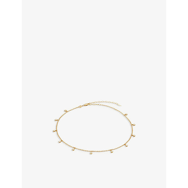 Womens Missoma Interstellar 18ct gold-plated vermeil sterling silver drop choker