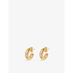 Womens Missoma Mini Chubby 18ct yellow gold-plated brass hoop earrings