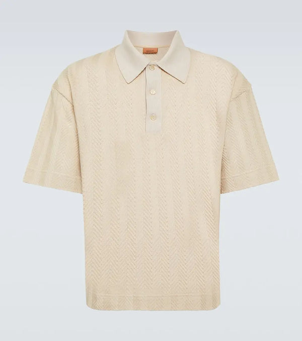 Missoni Chevron cotton-blend polo shirt