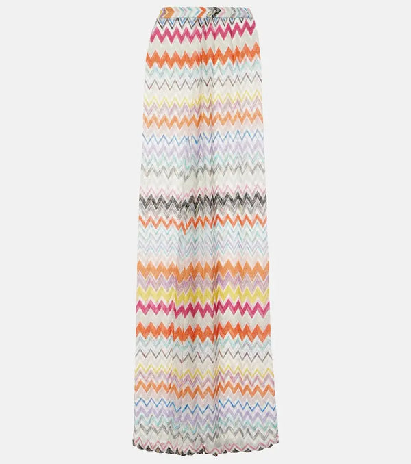 Missoni High-rise lamé palazzo pants | LYBSTORE