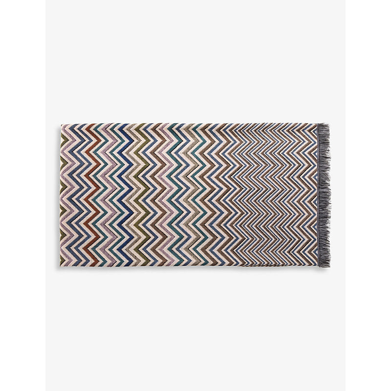 Missoni Home Antwan zigzag wool-blend throw 140cm x 200cm | LYBSTORE