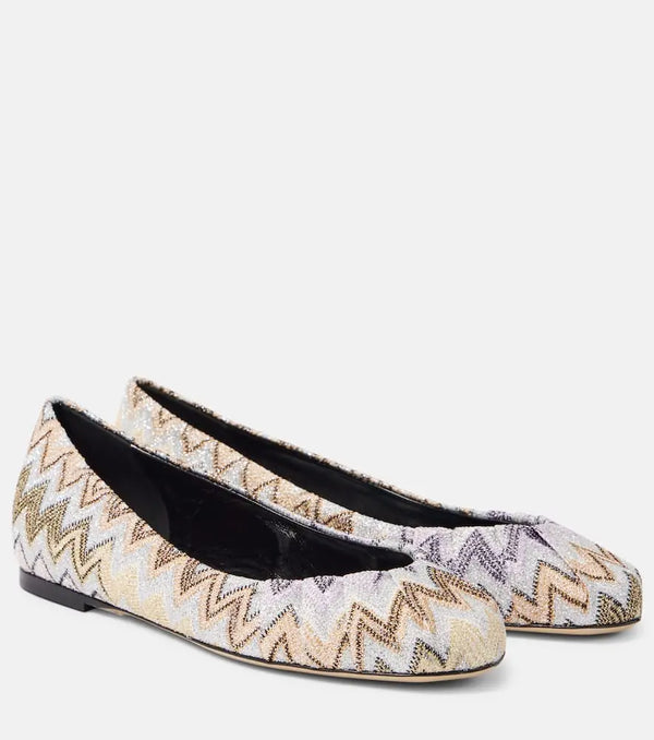 Missoni Iris Zigzag ballet flats | LYBSTORE