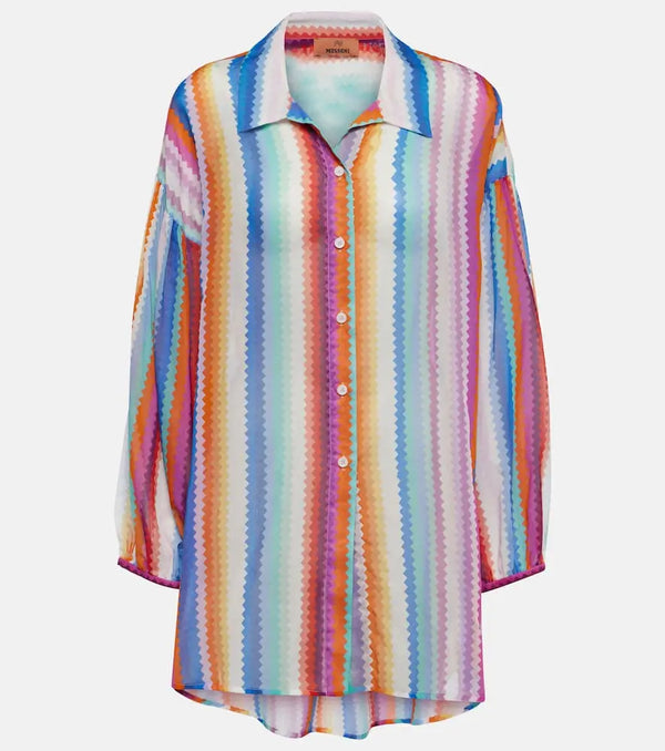 Missoni Mare Zig Zag cotton-blend shirt | LYBSTORE