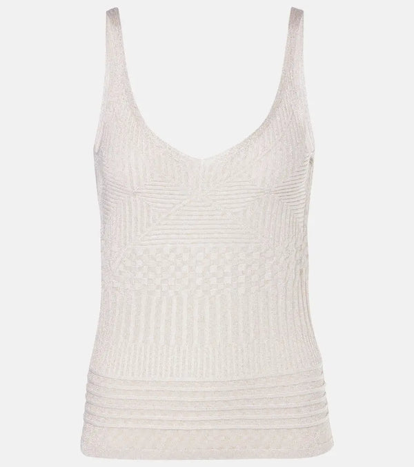 Missoni Metallic jersey tank top