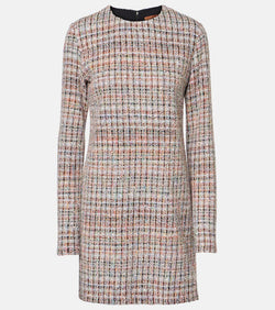 Missoni Sequined checked bouclé minidress