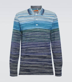 Missoni Space-dyed cotton piqué polo shirt | LYBSTORE