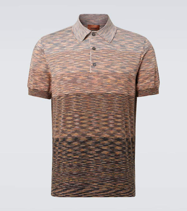 Missoni Space-dyed cotton polo shirt