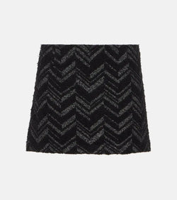 Missoni Zig Zag bouclé miniskirt